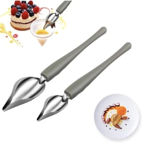 Set Cucchiaio Disegno Culinario Decorazione 2 Pz Cucchiai Salsiccia Decorati - Foto 1 di 10