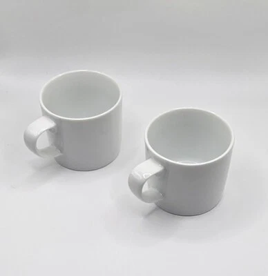 Crate & Barrel White Espresso Cups Mugs 3oz Sri Lanka EUC - Image 1 of 4