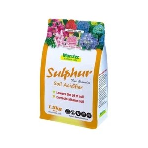 Manutec Sulphur Fine Granules 1.5kg Soil Acidfier To Reduce pH of Alkaline Soils - Picture 1 of 2