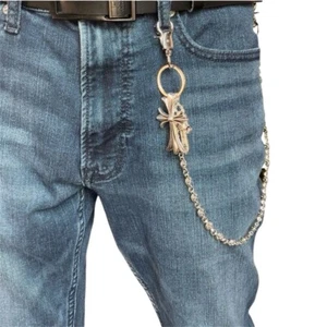 Cross Pants Chain for Men Women,Jeans Chain,Keys Chain,Biker Wallet Chain - Picture 1 of 7