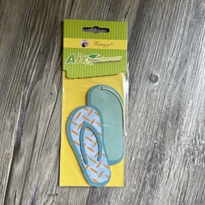 Flip Flop Shaped Orange Blue Air Freshener Lot of 5 Car Home Office - Picture 1 of 2