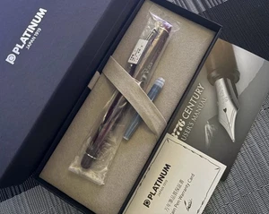 Pluma Estilográfica Platino #3776 CENTURY Borgoña Rodio M Nuevo en Caja PNB-18000CR#71-3 NUEVA - Imagen 1 de 3