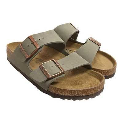 Sandalias Birkenstock Arizona BS Birko-Flor gris piedra calce regular talla 39 para mujer 8 Foto 1 de 4