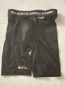 Shock Doctor Core Support Football Shorts W/Protective Bioflex Cup Youth/Boys Lg - Picture 1 of 6