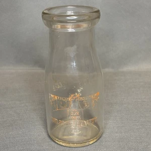 Vintage Milchflasche 1/2 Pint - Diät Übung Sonnenschein Schlaf & unsere Milch Logo - Bild 1 von 12