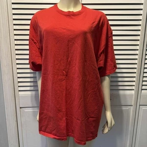Herren Gildan rot schwere Baumwolle Kurzarm T-Shirt 2XL - Bild 1 von 7