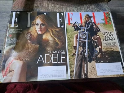 LOT OF 5 ELLE MAGAZINES ADELE, GISELE Foto 1 de 3