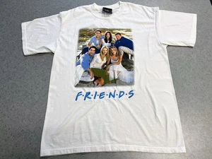 Vintage 04" NBC Store Friends gesticktes Logo TV Show Cast weißes T-Shirt - Large - Bild 1 von 6