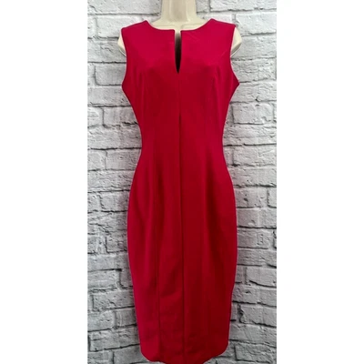 Vestido Lápiz Diva Pasarela Bodycon Rosa Brillante Espalda Completa Cremallera Talla L Barbiecore Foto 1 de 4