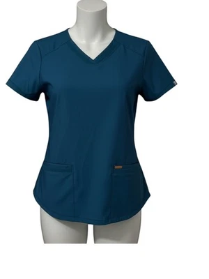 Form by Cherokee женщин скраб Топ S бирюзовый набор из двух - Изображение 1 из 4