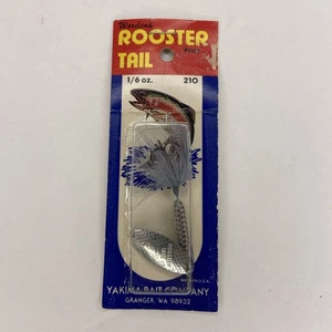 Spinner en línea cola de gallo Wordens 210-WHCD de colección, 1/6 oz plata/blanco - Imagen 1 de 3