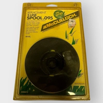 McCulloch Replacement 2-Line Spool .095. Part 300612 WB325 New Old Stock NOS - Image 1 of 2