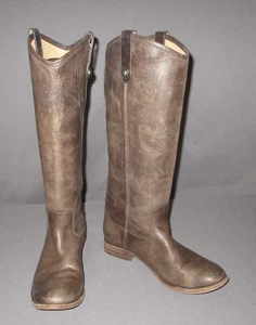 Frye 3477172-SLT Melissa Button hohe Reitstiefel braun Leder Damen 9 - Bild 1 von 16