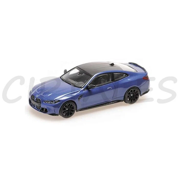 MINICHAMPS BMW M4 2020 - Scala 1:43 blue metallic SCATOLA LEGGERMENTE ROVINATA - Immagine 1 di 1