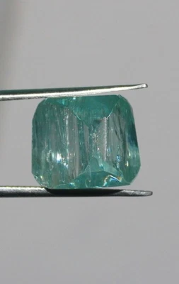 16.10 Ct VVS1 Aqua Moissanite Rough Gemstone, smooth cushion Raw Moissanite Cabs - Image 1 of 3