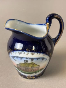 #21C Antique Oldest House Built 1686 Nantucket MA 1900s Souvenir China Creamer - Picture 1 of 12