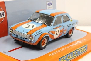 Coche Scalextric C4013 Ford Escort Mk1 Gulf Edition, #31 1/32 *DPR* - Imagen 1 de 6