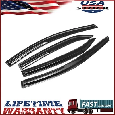 Para Toyota Corolla JDM Mugen 2014-2019 Viseras de ventana Ventilación Protectores de lluvia 4 piezas Foto 1 de 4