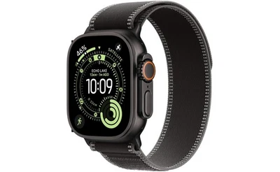 Apple Watch Ultra 3 49mm GPS + Cellular Titanium Case Black Charcoal Trail Loop - Image 1 of 4