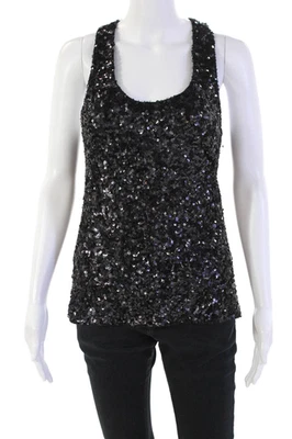 Alice + Olivia женщин блестками без рукавов декольте Майка черный размер маленький - Изображение 1 из 4