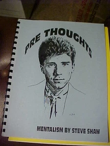 Pre Thoughts Mentalism by Steve Shaw PB Magic Magician - Picture 1 of 1
