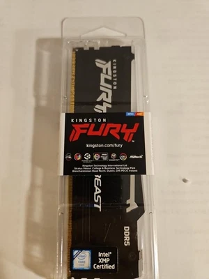 Kingston FURY Beast RGB 8GB (1 x 8GB) PC5-41600 (DDR5-5200) DIMM Memory... - Image 1 of 4