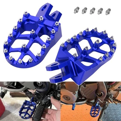 CNC Foot Pegs Rests Pedals For Suzuki DRZ400 2000-2004 DRZ400S DRZ400SM DRZ400E Foto 1 de 4