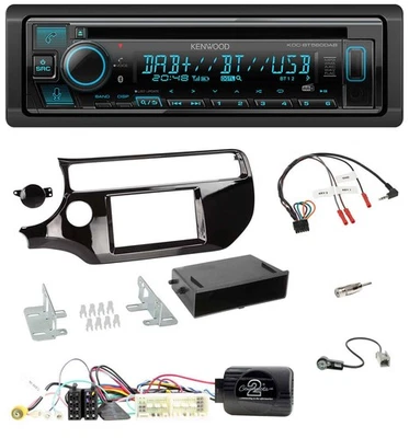 Kenwood Bluetooth DAB CD Lenkrad USB Autoradio für Kia Rio UB Facelift 2017-2023 - Bild 1 von 4