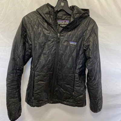 Chaqueta con Capucha Patagonia Para Mujer Nano Puff Negra Talla X Pequeña Foto 1 de 4