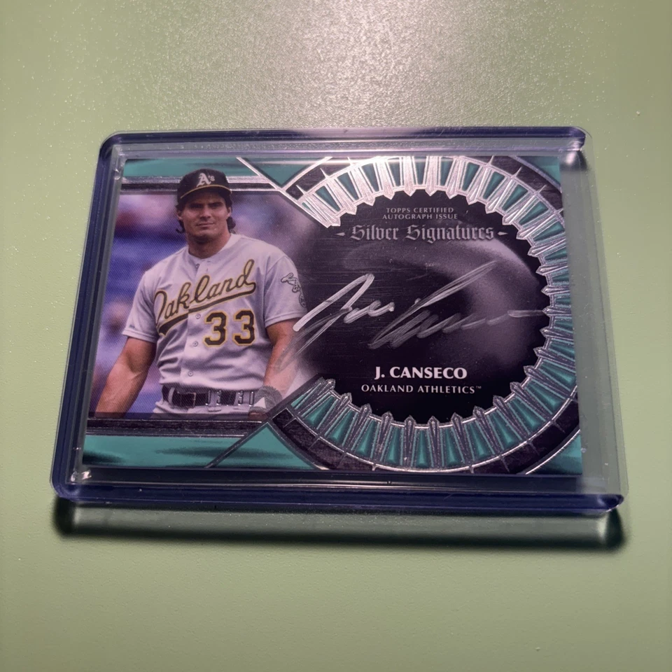 2023 Topps Five Star Jose Canseco Aqua Silver Signatures Auto Autograph /30 A's - Image 1 of 2