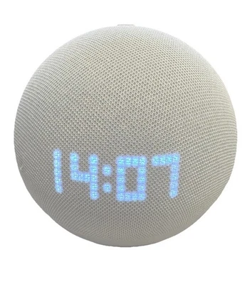 Amazon Echo Dot Gen 5 Mit Uhr LED Display Weiß - Top - Bild 1 von 4