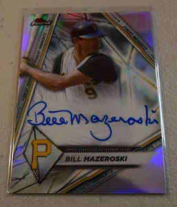 2022 topps finest Bill Mazeroski Finest Moments auto - Foto 1 di 2