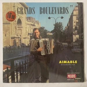 AIMABLE - GRANDS BOULEVARDS - 1963 FRENCH LP, ACCORDEON, FOLK - Picture 1 of 4