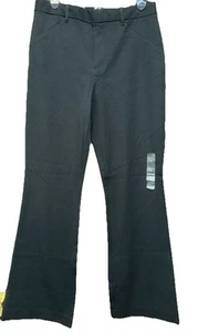 GAP High Rise Flare Black Stretch Career Slacks Casual Trousers Pants Size 10 - Picture 1 of 7