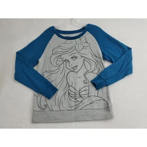 Disney Resort Arielle kleine Meerjungfrau Sweatshirt Junior mittelgrau blau Raglan - Bild 1 von 8