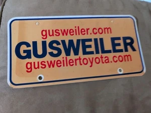 Gus Weiler Toyota Washington Ohio Oldtimer Kunststoff Nummernschild 13 - Bild 1 von 2