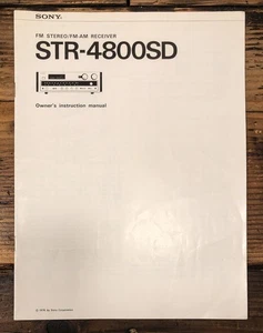 Sony STR-4800SD Receiver Owners / User Manual *Original* - Picture 1 of 1