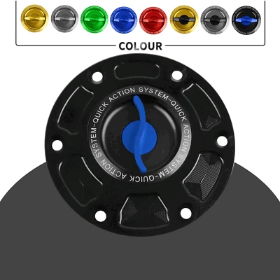 CNC Keyless Gas Tank Cap Cover For Aprilia RSV4 RR RF 1100 Factory RSV 1000 R - Image 1 of 4