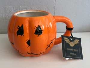 Clintons Pumpkin Mug Trick Or Treat Orange Mug Halloween Decorations Coffee Mug - Picture 1 of 6