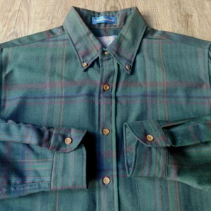Camisa Pendleton Mediana Country Tradicionals Lana Negro Reloj Tartán Fireside EE. UU. - Imagen 1 de 12