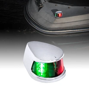 Red Green LED Marine Navigation Bow Light for Fishing Boats USCG ABYC A-16 2NM - Picture 1 of 7