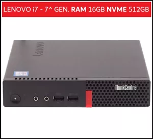 Lenovo Tiny Mini PC Desktop i7 Ram 16GB NVME 512GB Computer Fisso Ricondizionato - Foto 1 di 6
