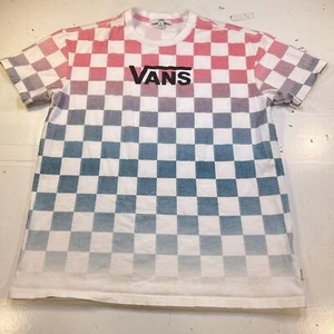 VANS SKATE SKATEBOARD SKATER CHECKERED TEE T SHIRT Mens XS  - Picture 1 of 4