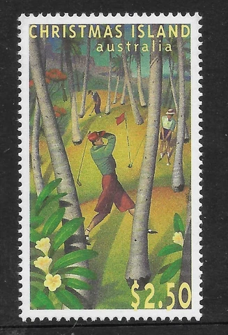 CHRISTMAS IS 1995 40th ANNIVERSARY GOLF COURSE 1v MNH Cover