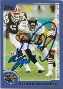 KEENAN McCARDELL Autographed Signed 2000 Topps card #199 Jacksonville Jaguars - Picture 1 of 1