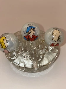 Lote 3 artículos de canicas impresas de dibujos animados de colección - Imagen 1 de 5