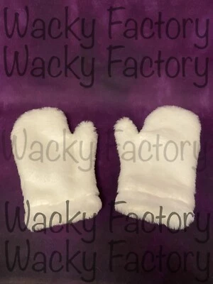 NEW Easter Bunny Hands Gloves Mittens Paws Mascot Costume Replacement Parts - Image 1 of 3