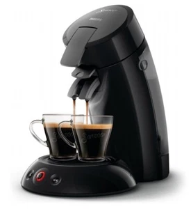 PHILIPS Senseo HD6553/67 Original Kaffeepadmaschine Schwarz Verpackung beschäd - Bild 1 von 2