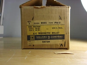 8501PO-2 SQUARE D MAGNETIC RELAY, 120V - Picture 1 of 6