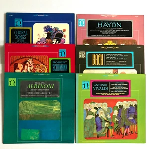 Nonesuch Classical Vinyl LPs x6 Bach, Albinoni, Schumann, Vivaldi, Haydn EX/NM - Picture 1 of 16